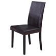 Best Master Megan Contemporary Faux Leather Dining Side Chair - Brown (Set of 2)