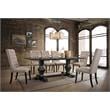 Best Master Michelle Solid Wood Dining Side Chair in Rustic Black (Set of 2)