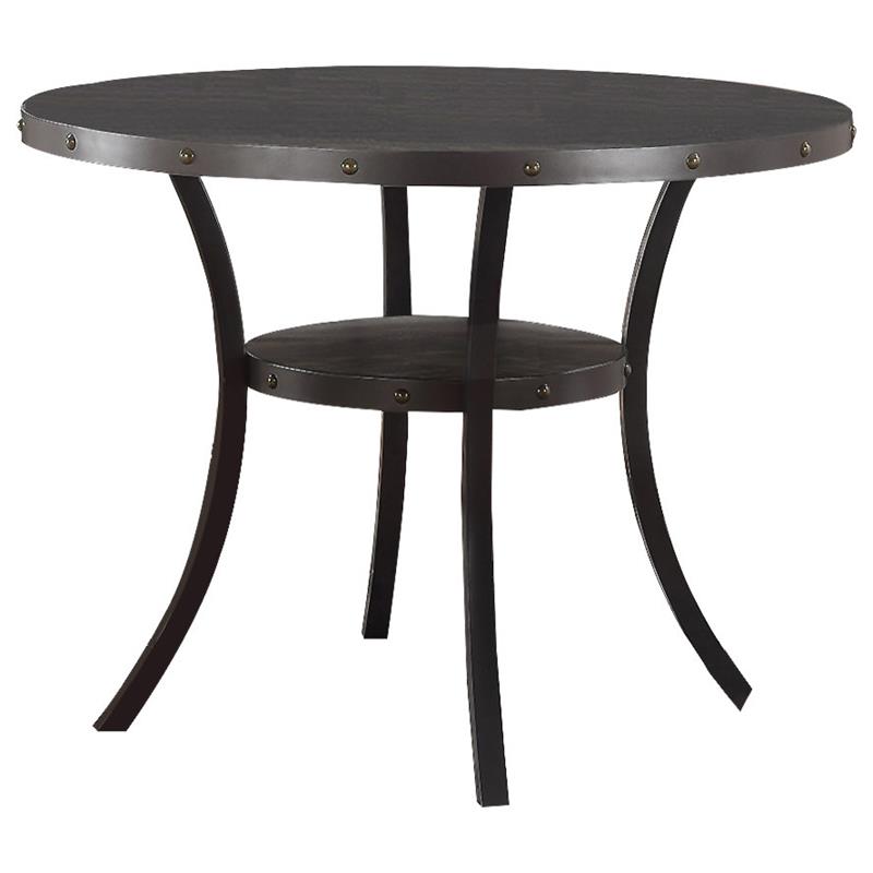 solid wood round pub table