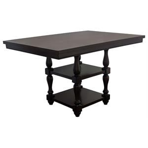 best master mcgregor solid wood counter height table in walnut
