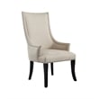 Best Master Melville Fabric Upholstered Accent Chair in Natural/Silver Nail Head