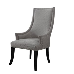 Best Master Republic Polyester Fabric Upholstered Acent Chair - Taupe/Light Gray