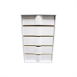 Best Master Havana 5-Drawer Poplar Wood Bedroom Chest in White/Gold Trim
