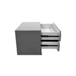 Best Master Leon 5-Drawer Poplar Wood Bedroom Chest in Gray High Gloss