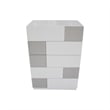 Best Master Naple 5-Drawer Poplar Wood Bedroom Chest in Gray/Silver Line