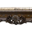 Best Master Traditional Solid Wood and Faux Marble Top Console Table in Cherry