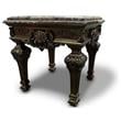 Best Master Traditional 3-Piece Faux Marble Top Living Room Table Set in Cherry