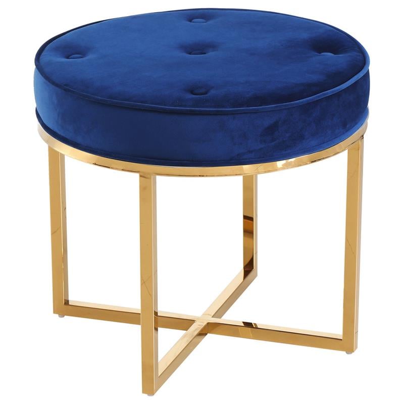 navy and gold stool