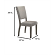 Best Master 5-Piece Solid Wood Round Dinette Set in Antique Rustic Gray
