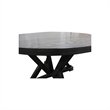 Best Master 5-Piece Solid Wood Round Dinette Set in Antique Rustic Gray