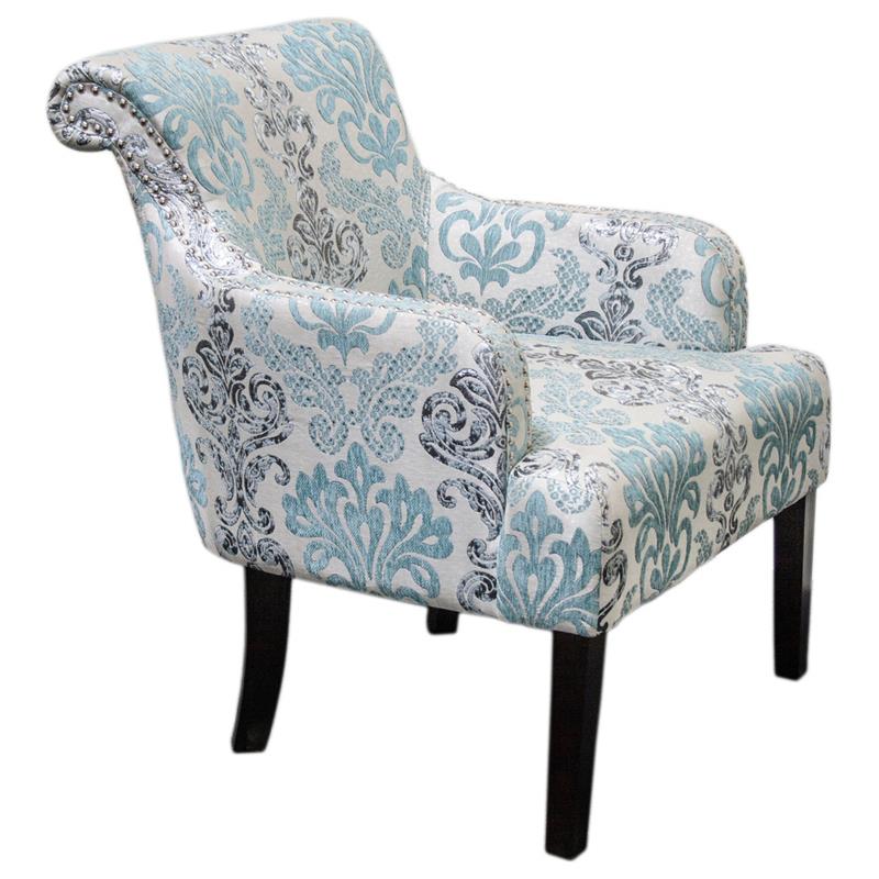Best Master Chenille with Jacquard Fabric Accent Arm Chair