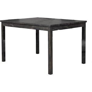 Best Master Furniture Vitaliya 48&quot Rectangular Wood Dinette Table in Black