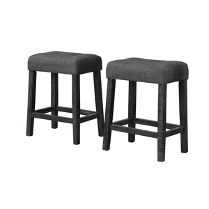 Best Master Furniture Yosef 24&quot Wood Counter Stool in Oak (Set of 2)