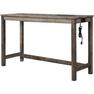 best master furniture yosef rectangular transitional wooden bar table