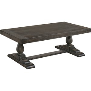 Best Master Furniture Amy 52&quot Transitional Wood Coffee Table in Dove Gray