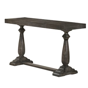 Best Master Furniture Amy 50&quot Transitional Wood Sofa Table in Dove Gray