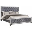 Best Master Furniture Beronica Wood California King Bed in Sedona Silver