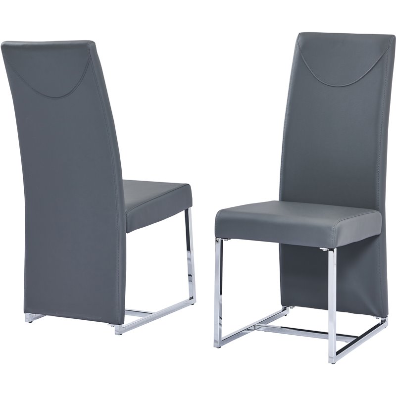 Faux Leather Dining Chair, Best Grey Dining Chairs