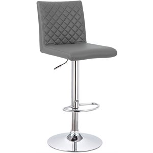 Best Master Furniture Bay Peak 46&quot Adjustable Swivel Barstool - Gray (Set of 2)