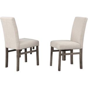 Best Master Furniture Vitaliya 19.5&quot Wood Dining Side Chair in Oak (Set of 2)