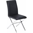 Best Master Furniture Timber Stainless Steel Dining Chair in Black (Set of 2)