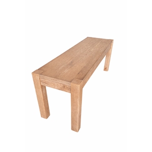 Best Master Furniture Janet 48&quot Transitional Wood Dining Bench in Antique Natural Oak