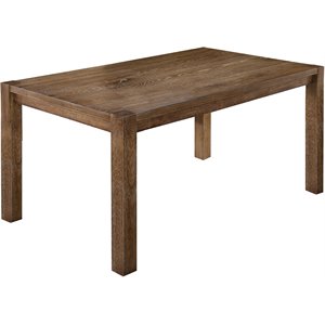 Best Master Furniture Janet 60&quot Transitional Wood Dining Table in Driftwood