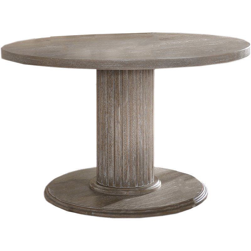 Best Master Furniture Jessica 47&quot Transitional Wood Dinette Table in Gray