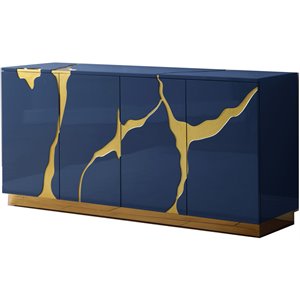 best master furniture domitianus wooden gold accented sideboard