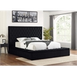 Best Master Furniture Cierra Fabric Platform California King Bed in Black
