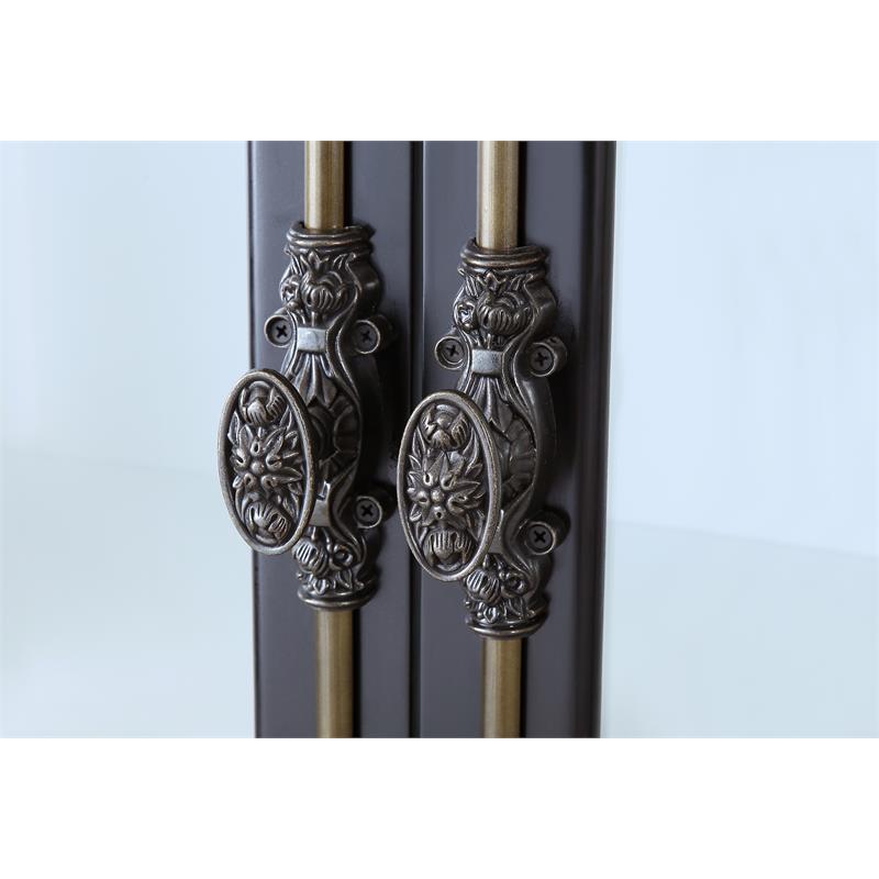 Polich Black and White Storage Curio Cabinet