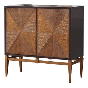 labardi brown with antique gold accents cabinet
