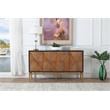 Labardi Brown with Antique Gold Accents Wood Sideboard