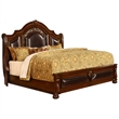 Bessy Traditional Cherry Wood King Platform Bed