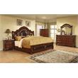 Bessy Traditional Cherry Wood King Platform Bed