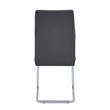 Gudmund 2-piece Modern Dining Chairs in Gray Faux Leather