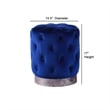 Jacobson Tufted Velvet Blue Accent Ottoman