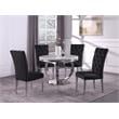 Layla Modern Velvet Upholstered Side Chairs in Black (Set of 2)