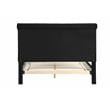 Ashley Tufted Velvet Fabric Queen Platform Bed in Black