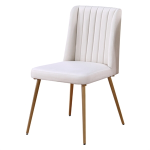 best master newport beige velvet upholstered parsons chairs (set of 2)