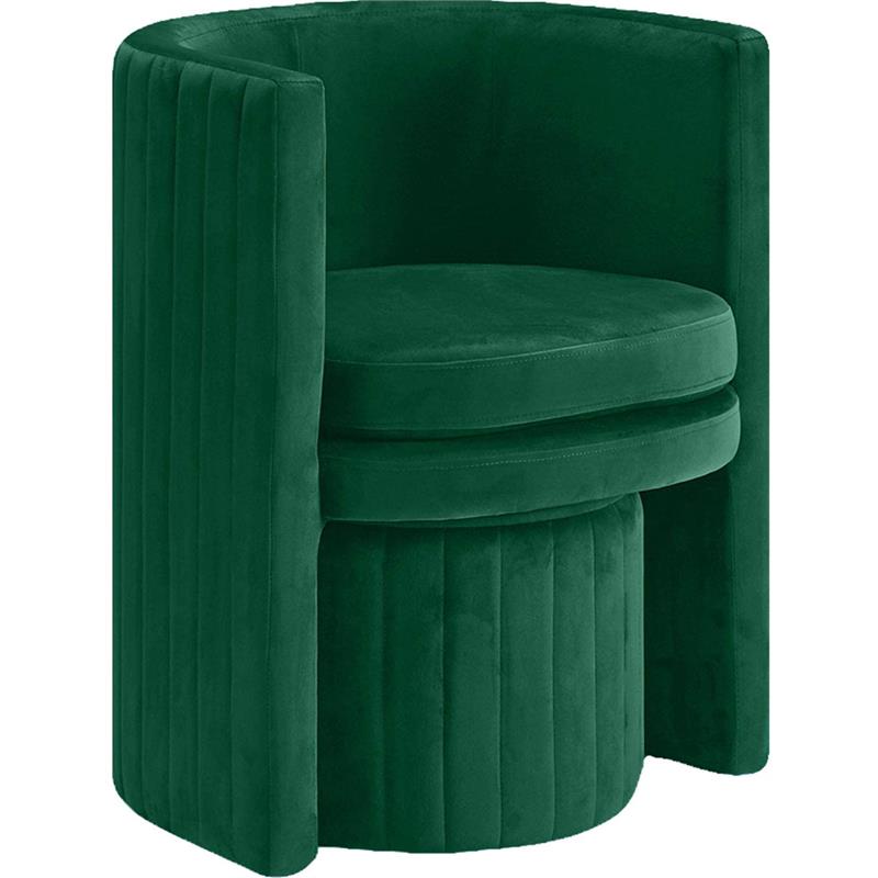 velvet round chair