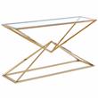 Emerson Gold Glass Console Table