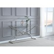 Emerson Silver Glass Console Table