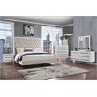 Best Master Bellanova 5-Drawers Bedroom Chest in White with Gold Accents