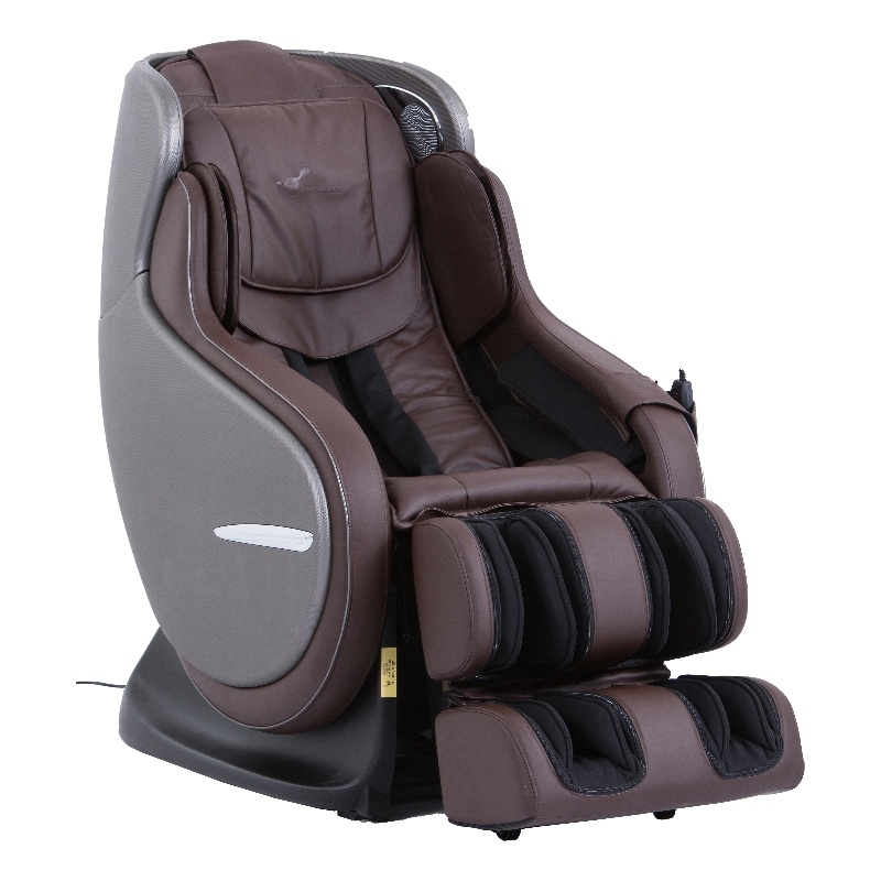 Best Master Elvis Faux Leather Massage Chair in Chocolate with Bluetooth Speaker