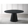 Terra Ebony Black Round Dining Table