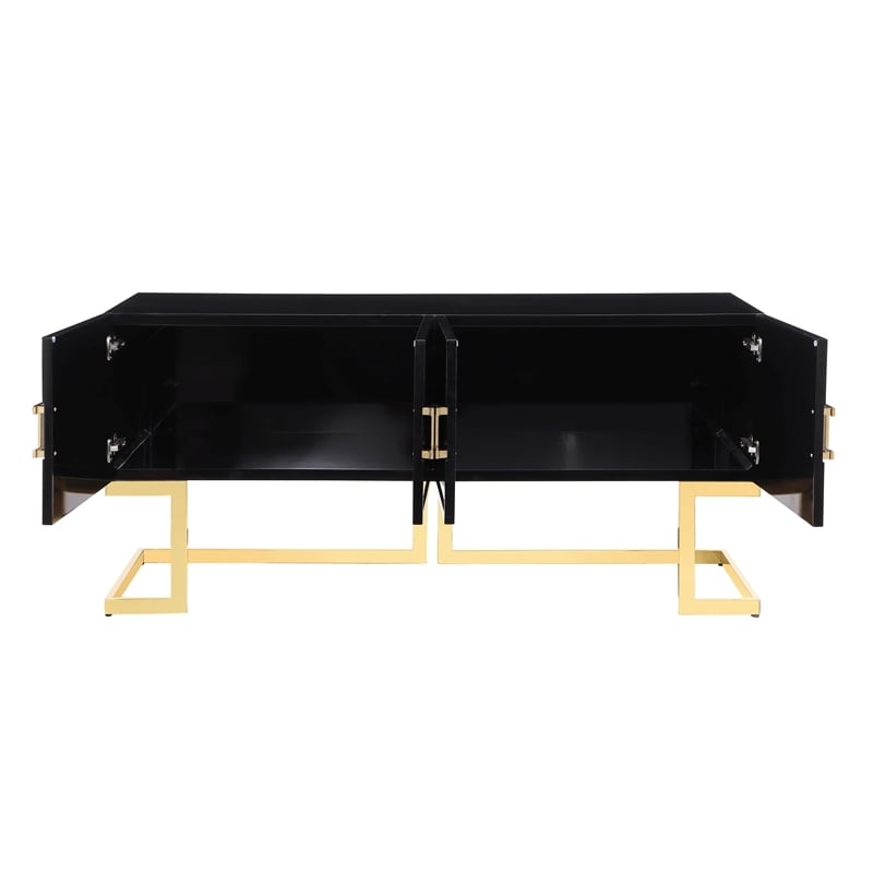 Vibrance Black Wood Modern Sideboard