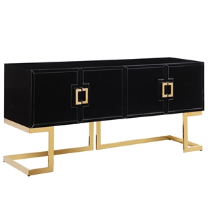 Vibrance Black Wood Modern Sideboard