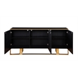 Verona Black Wood Grain Sideboard