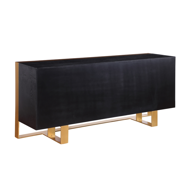 Verona Black Wood Grain Sideboard